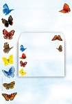 briefpapierset vlinders
